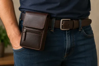Proč se vracejí pánské kožené taštičky za opasek
