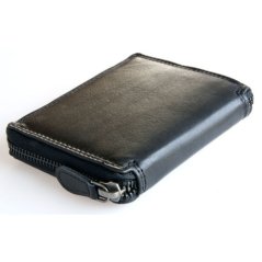 Malá kapesní peněženka na kovový zip s ochranou dat (RFID)