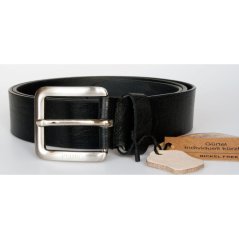 Pánsky čierny kožený opasok šírka 39 mm, dĺžka 115 cm