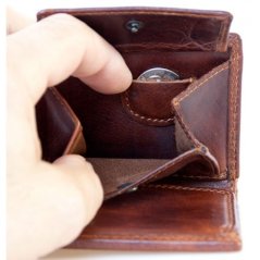 Pánská celá kožená malá kapesní peněženka Bulburry s ochranou dat (RFID)