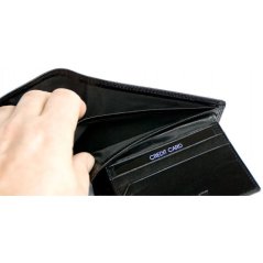 Černá pánská kožená peněženka GMV