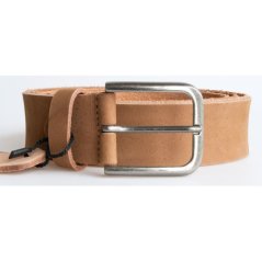 Kožený opasek z 4 mm silné kůže, světle hnědý, šířka 38 mm, délka 110 cm